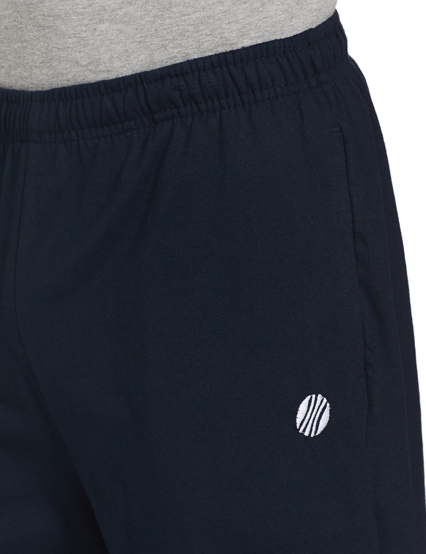 Max Men's Regular Fit Solid Lounge Shorts (Navy_M)