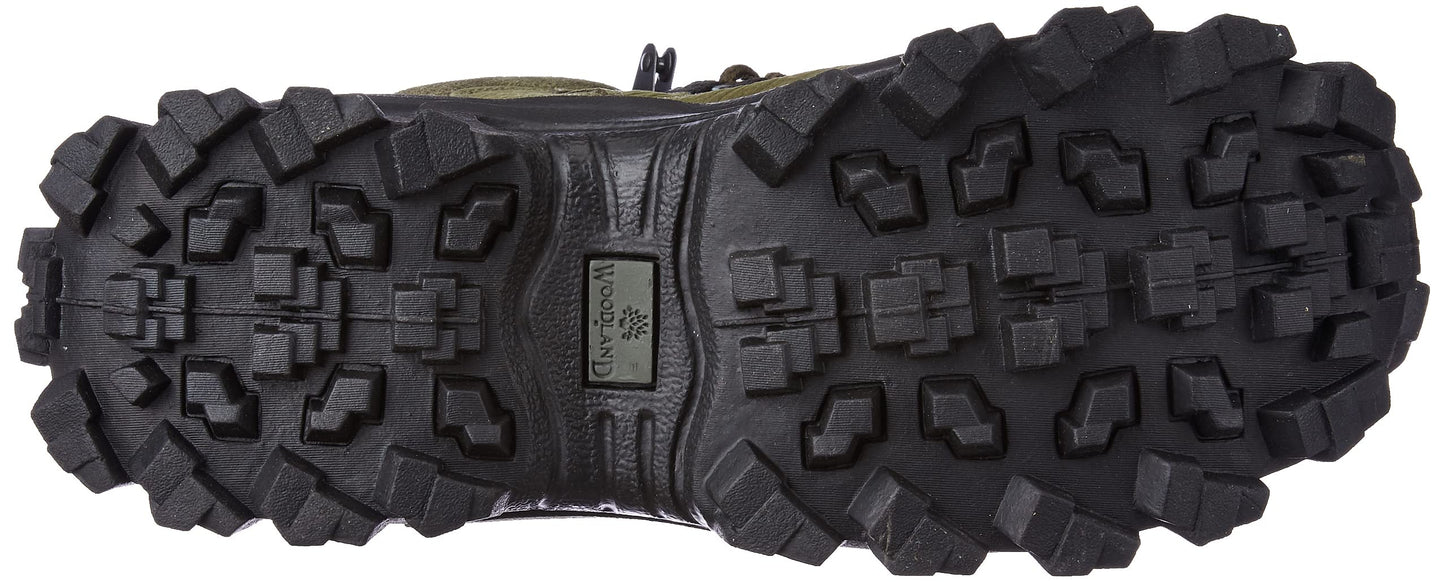 Woodland Mens GB 0433107ONW Olive Green Ankle Boot - 7 UK (41 EU) (GB 0433107ONW)