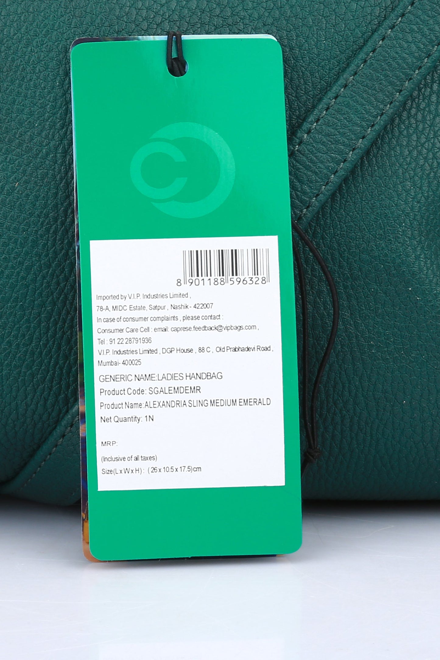 Caprese Women Sling Bag (Emerald)(SGALEMDEMR)