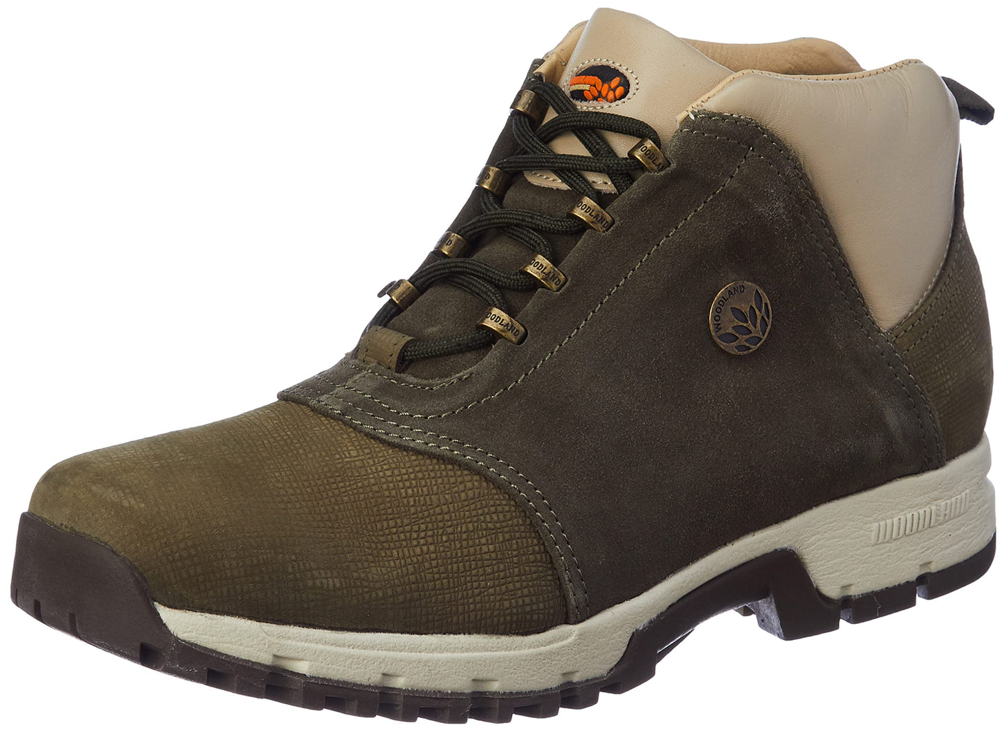 Woodland Men's Olive Green Leather Boots-6 UK (40 EU) (OGB 0706109NW)