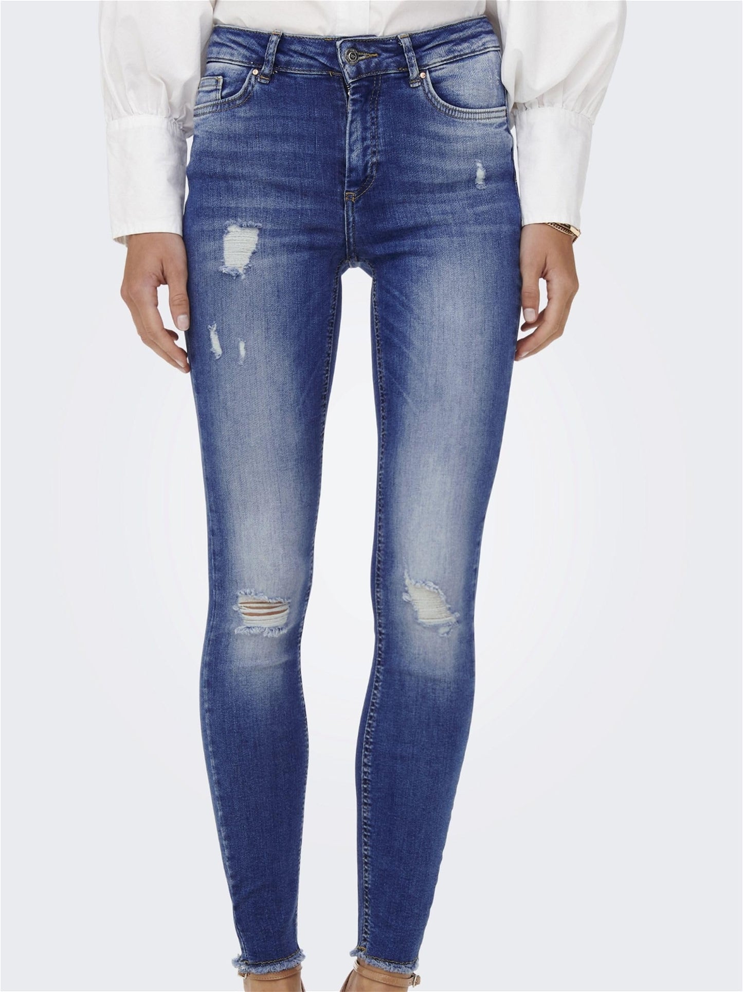 ONLY Skinny Fit Jeans (140394001_Medium Blue Denim_XS/32)