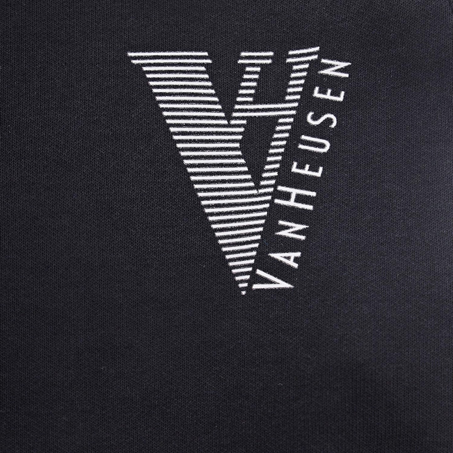 Van Heusen Athleisure Men Knit Shorts - Cotton Rich - Smart Tech, Easy Stain Release, Anti Stat, Ultra Soft, Quick Dry_50002_Black_L