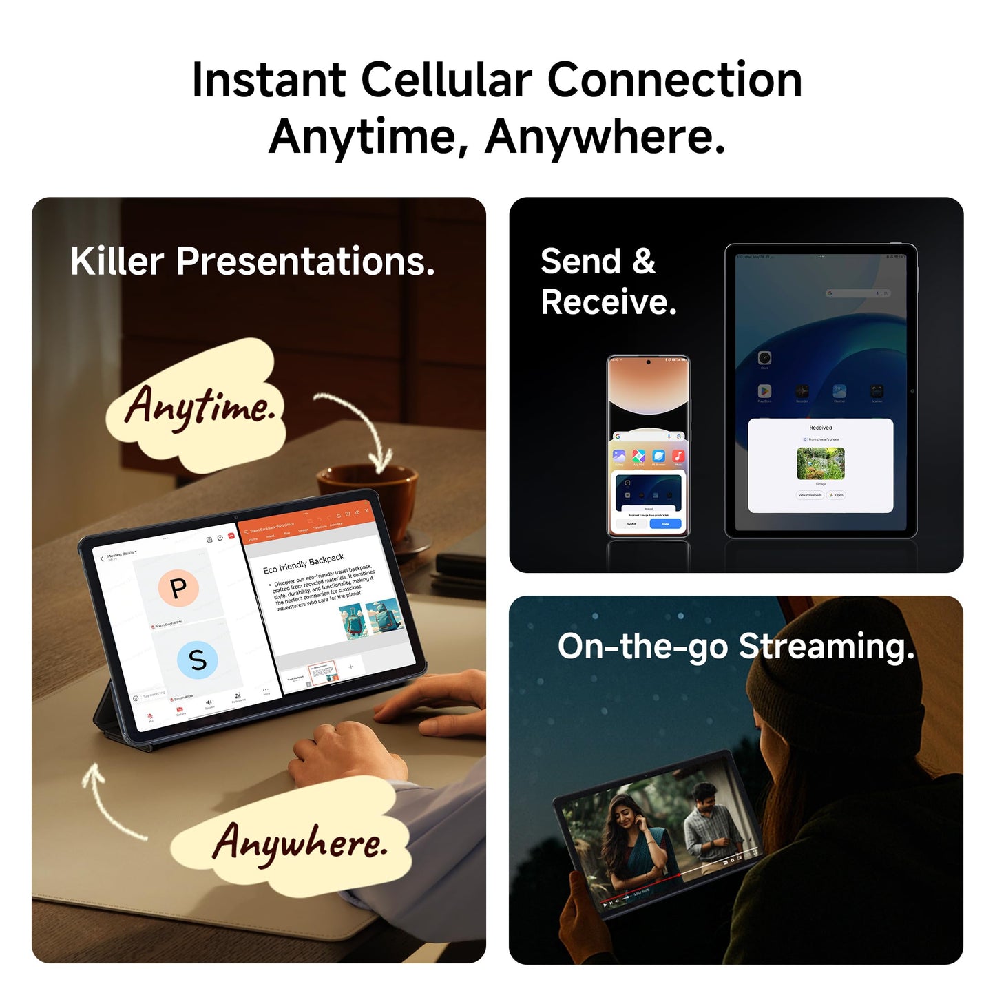 Redmi Pad 2, WiFi Active Pen Support, 27.94Cm(11") Model, 2.5K Sharp & Clear Display, 4GB, 128GB, All Day & More 9000Mah Battery, AI-Enabled, Dolby Atmos, Hyperos 2, Graphite Grey