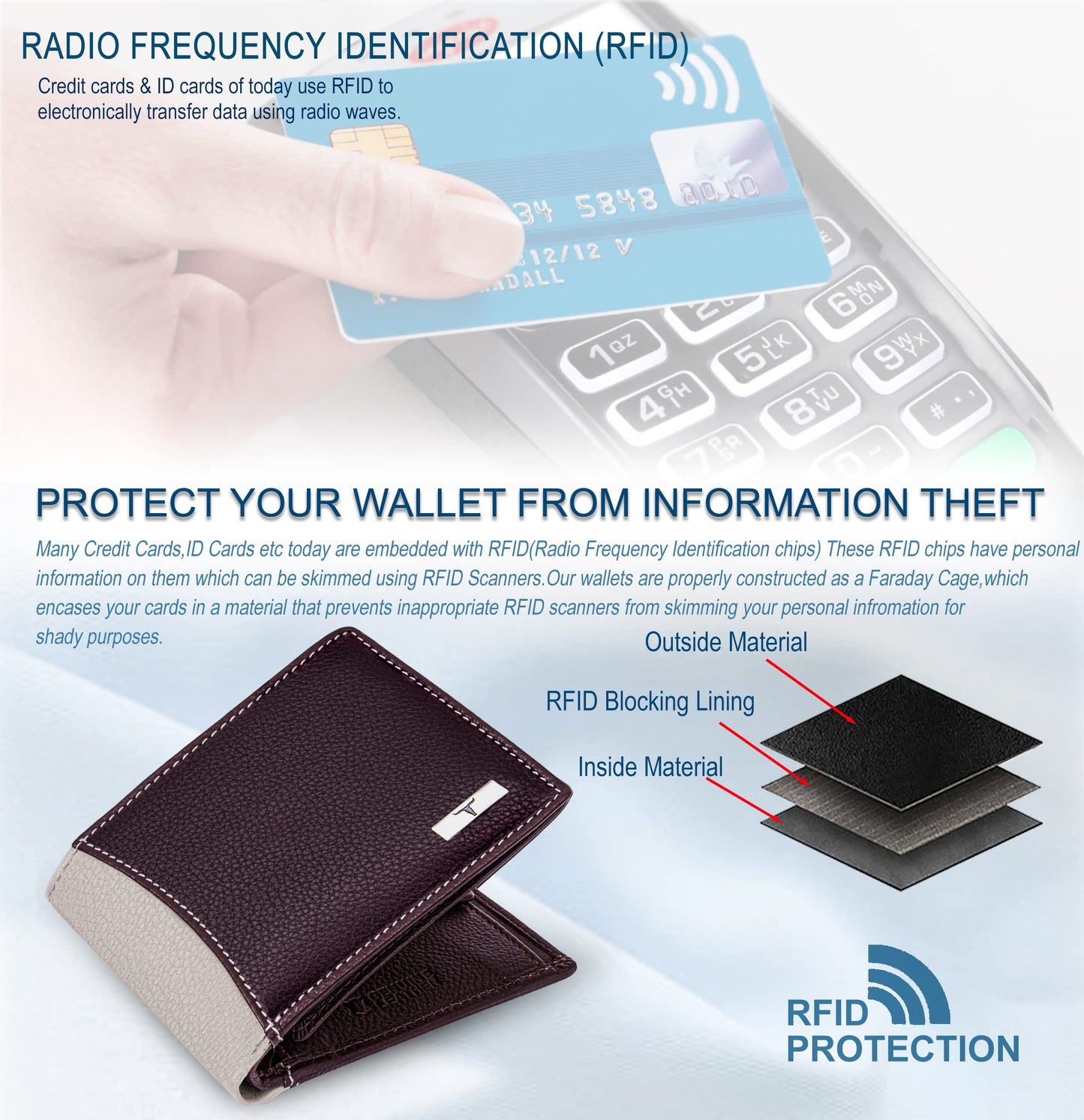 URBAN FOREST Ontario Brown/Sand Leather Wallet for Men