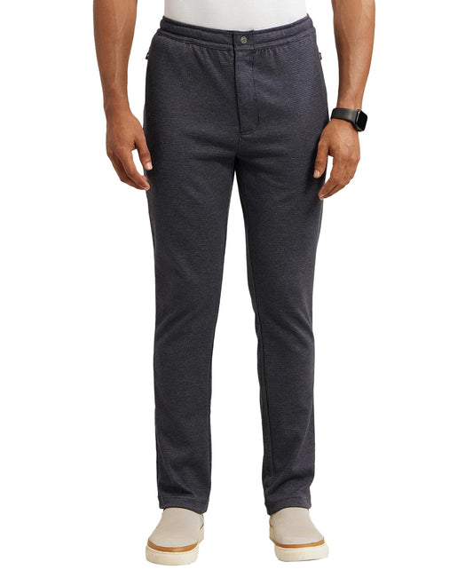 Jockey IM06 Men's Super Combed Cotton Rich Elastane Stretch Slim Fit Solid All Day Pants with Pockets_Navy M