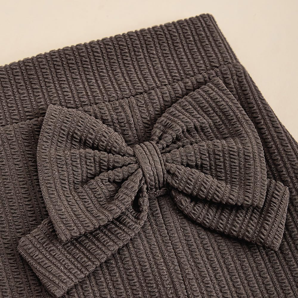 Hopscotch Girls Brown Bow Applique Straight Skirt for Ages (4-5 Years)