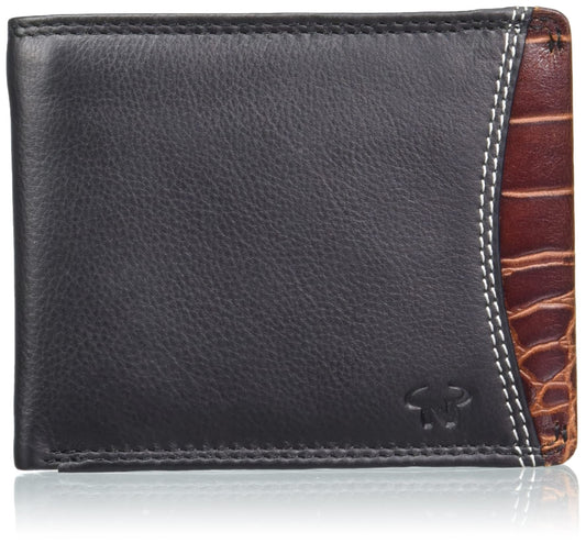 Calfnero Black-Cognac Men's Wallet (238702)