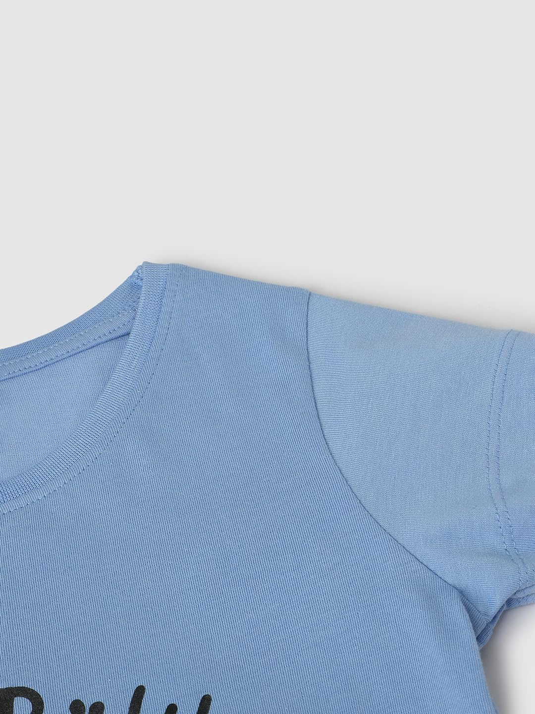max Girls Graphic Printed T-Shirt (S24CBT26MID Blue)_7-8Y