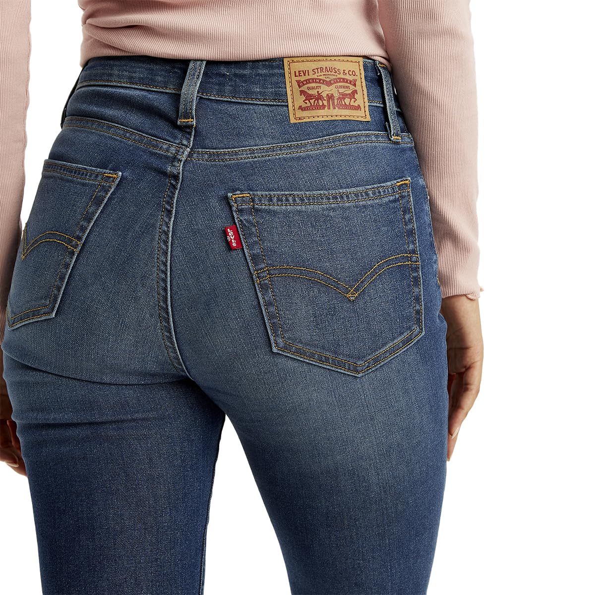 Levi's Women's Fitted Jeans (A3940-0019_Indigo, High Rise, 28