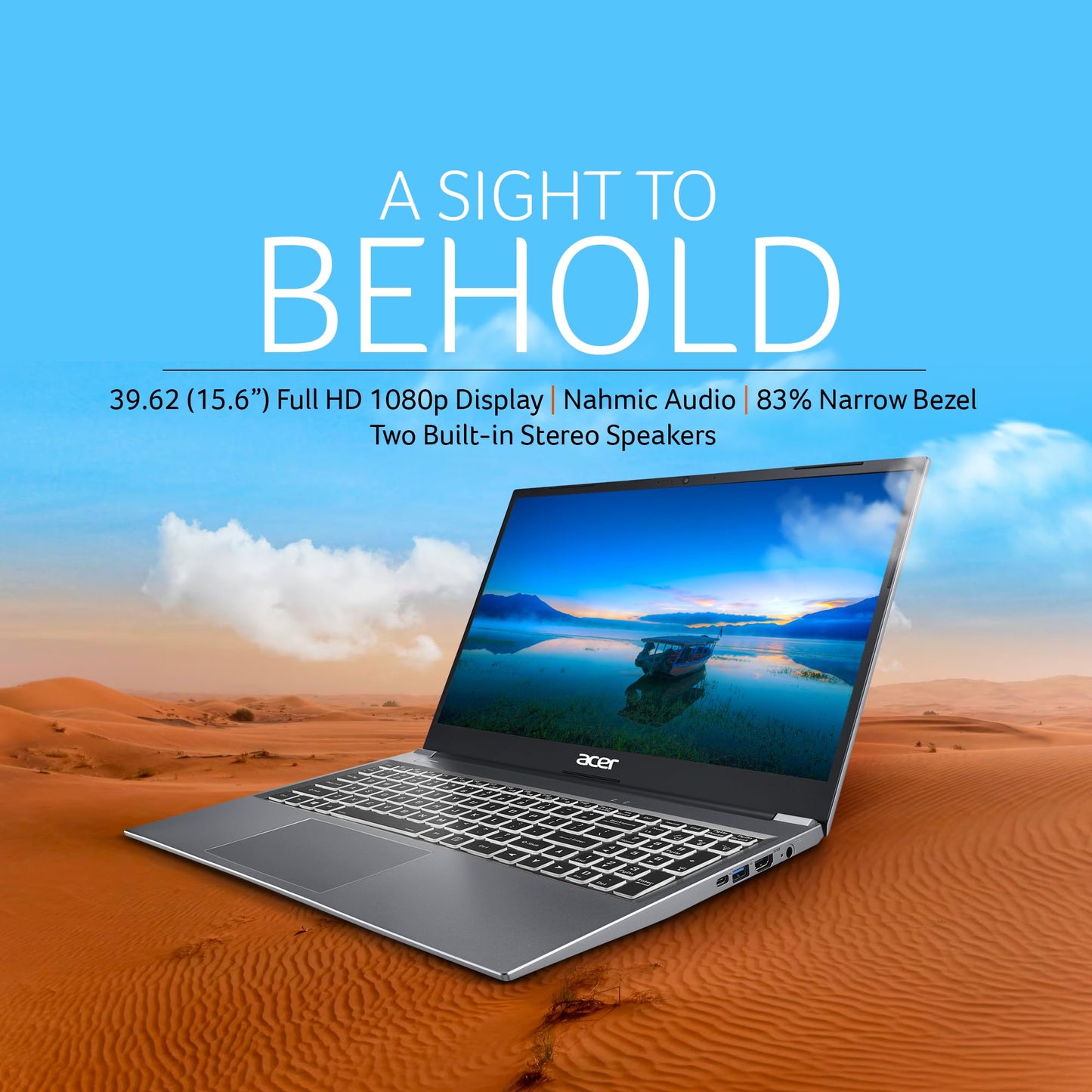 Acer Aspire Lite, AMD Ryzen 5 7430U Processor, 16 GB RAM, 512 GB SSD, Full HD, 15.6"/39.62 cm, Windows 11 Home,MSO, Steel Gray, 1.59 kg, AL15-41, Thin and Light Laptop