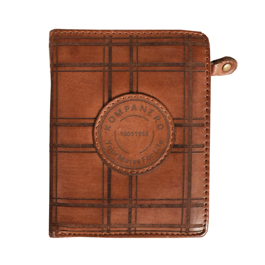KOMPANERO Genuine Leather Wallet (C-12647-COGNAC)