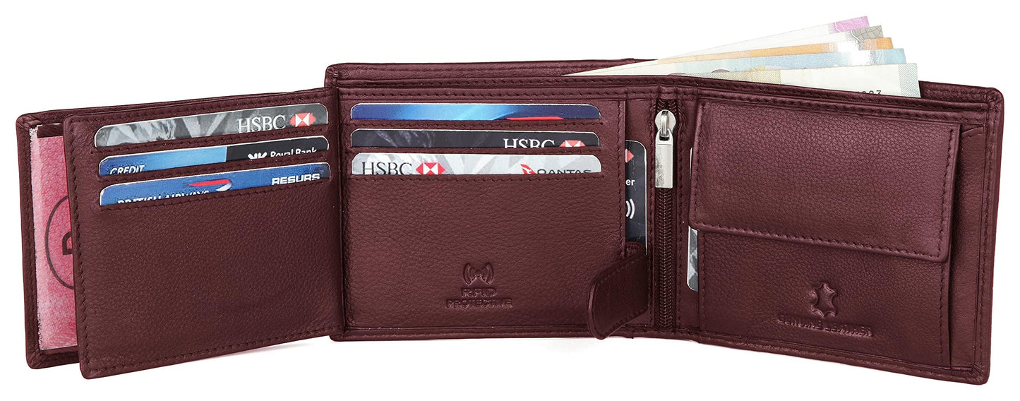 WildHorn Rakhi Gift Hamper for Brother - .Classic Men's Leather Wallet, and Rakhi Combo Gift Set for Brother, Brown, One Size (RAKHIGIFT001)