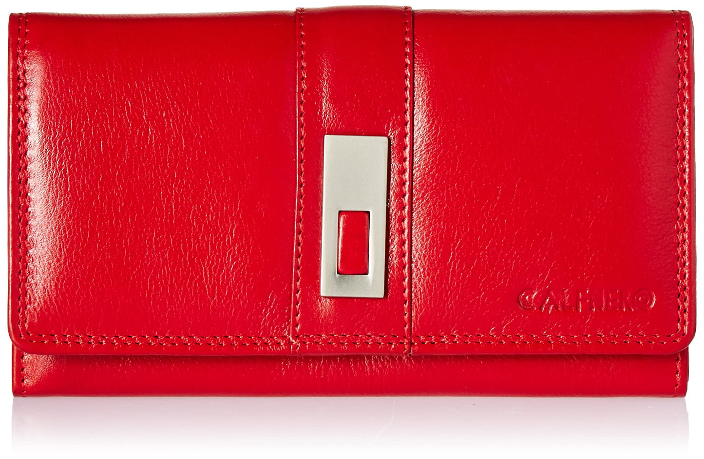 Calfnero Red-Multi Women's Wallet (MK-57-Red-Multi)