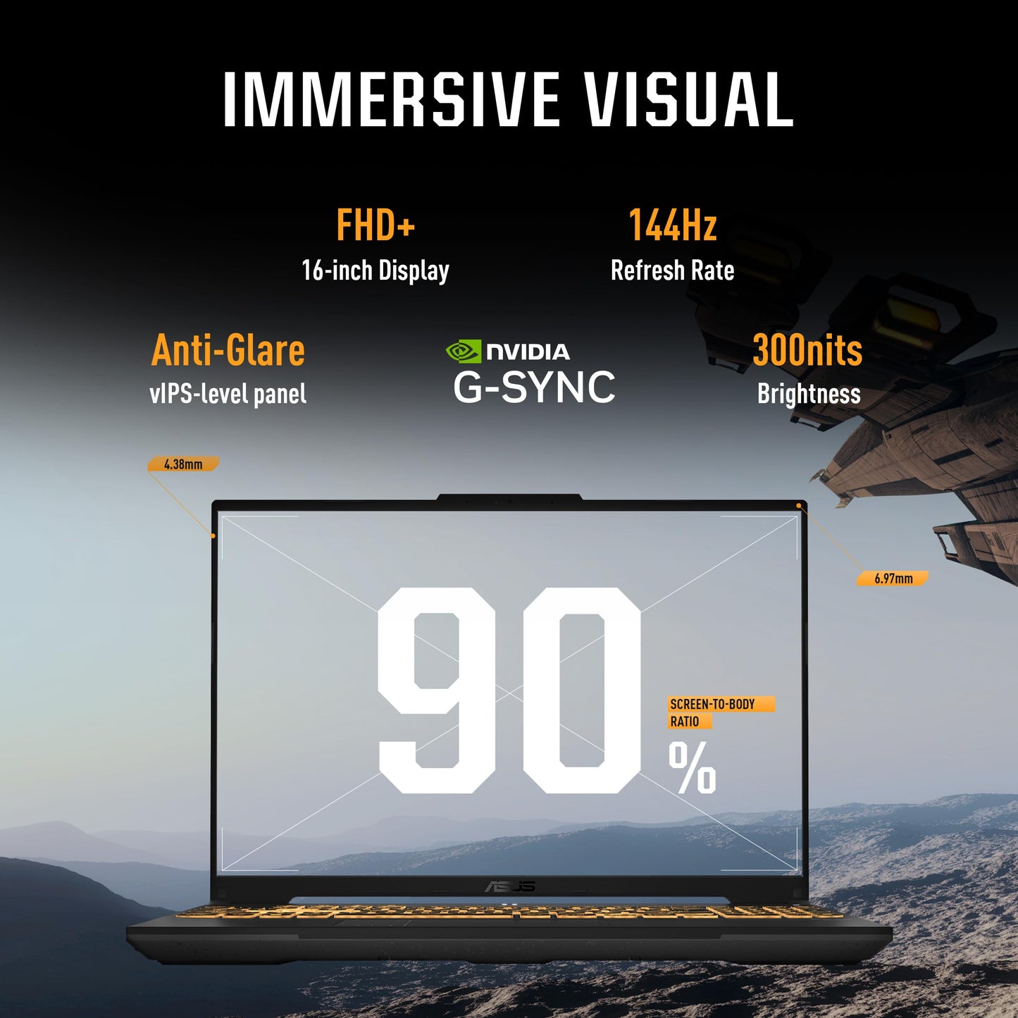 ASUS TUF Gaming F16,Smartchoice,Intel Core 5 Processor 210H,14th Gen Gaming Laptop(RTX 4050-6GB/140WTGP/16GB/512GB/FHD+/16"/144Hz/Win 11/M365 Basic(1Year)*/Office-24/Mecha Gray/2.20 Kg)FX677VU-RL055WS