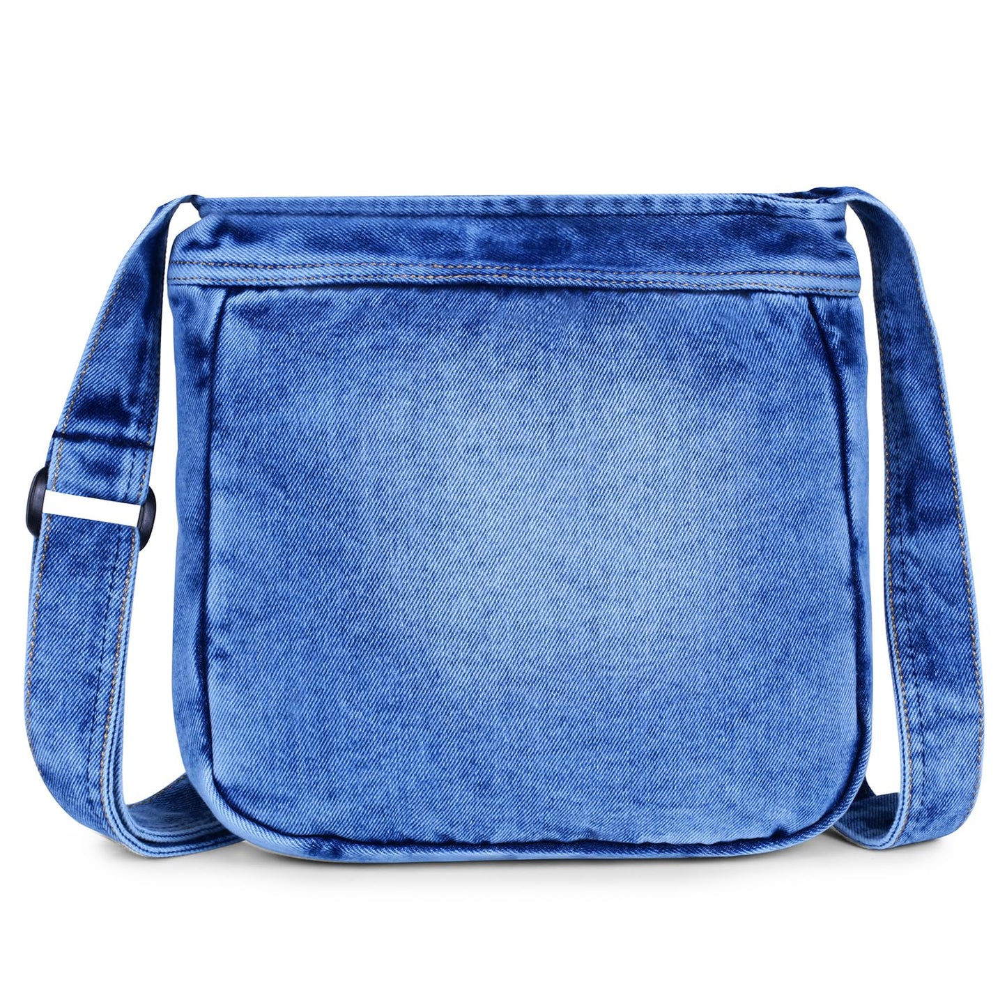 ZAINTO® Light Blue Denim Sling Bag for Women | Stylish Small Crossbody Shoulder Bag for Daily, Office & Casual Use | Eco-Friendly Premium Fabric | Casual Fashion Purse with Pocket Detailing