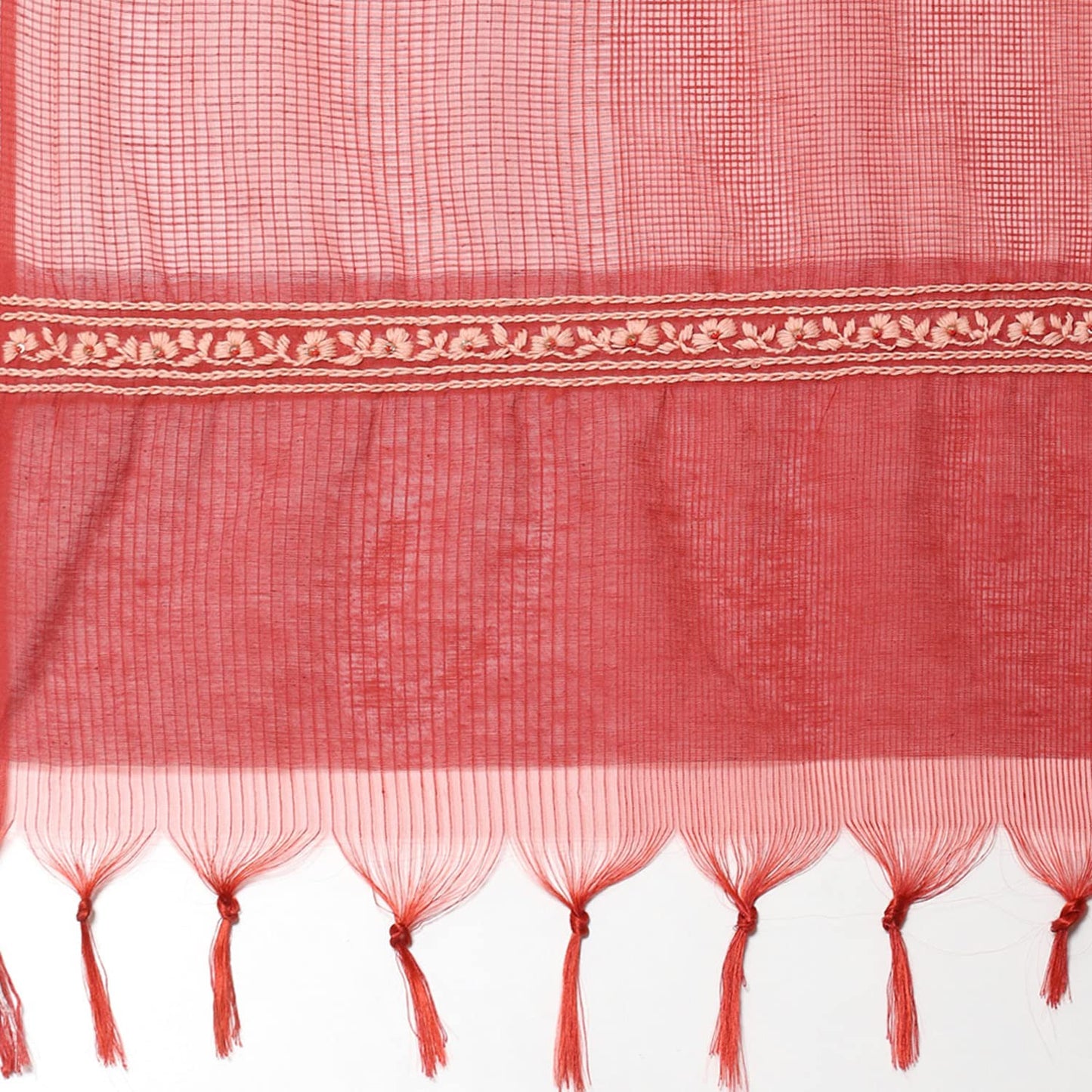 BIBA Women Embroidery Straight Salwar Kurta Dupatta(SKDCHIKANKA8156_Terracotta_38)