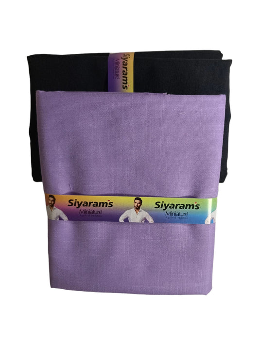 Siyaram's Unstitched Shirt Trouser Combo Set (Free Size)