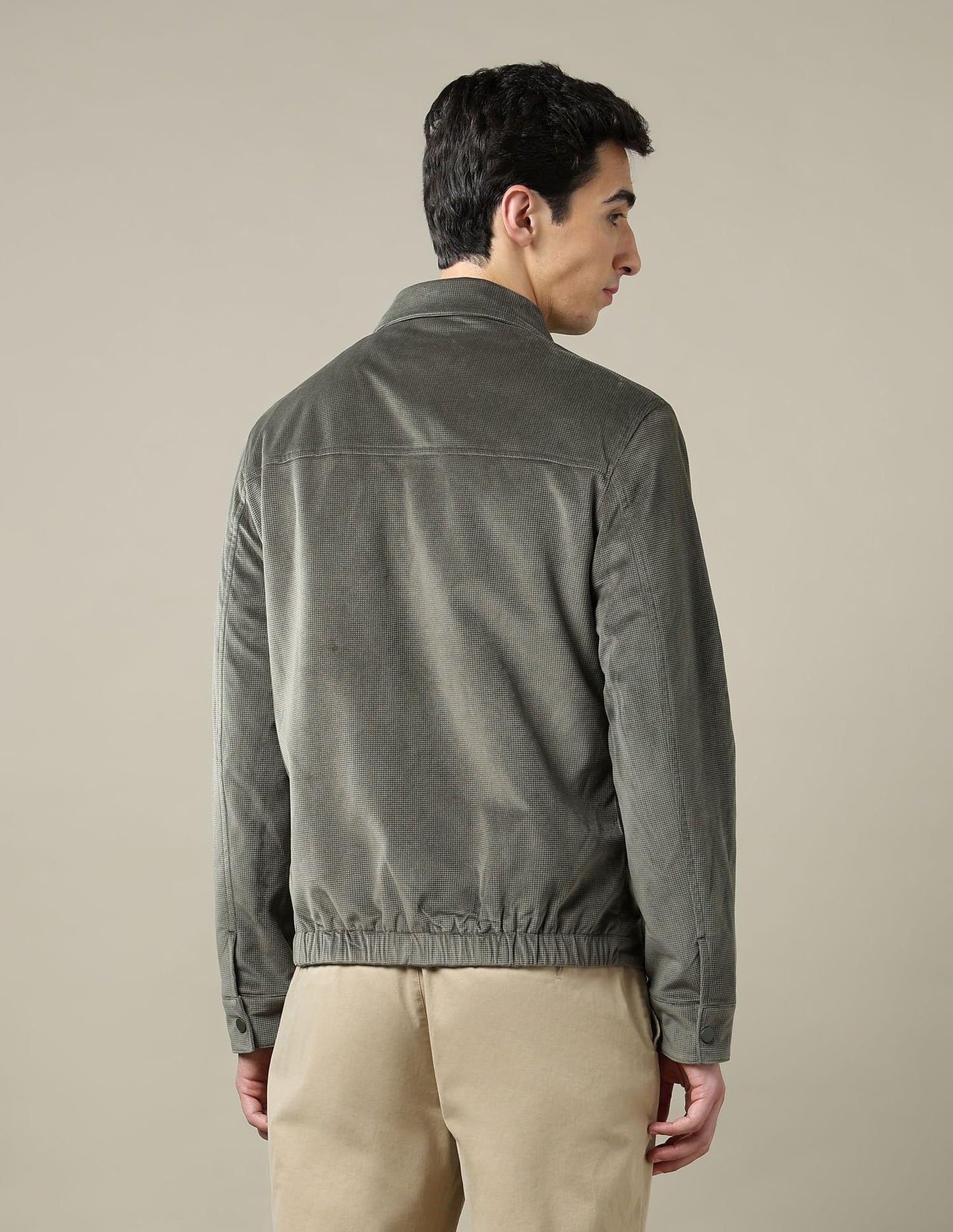 Arrow Men's Textured Regular Fit Jacket