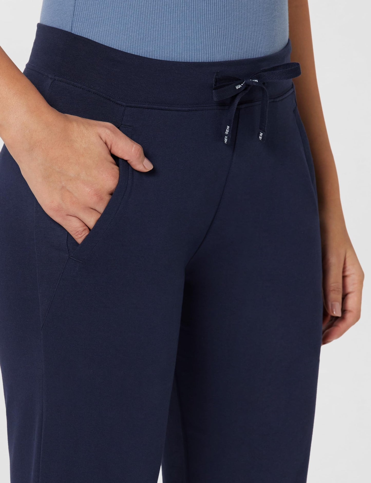 Van Heusen Women Lounge Pants - Cotton Elastane - Smart Tech, Easy Stain Release, Wicking_55303_Dark Navy_XL
