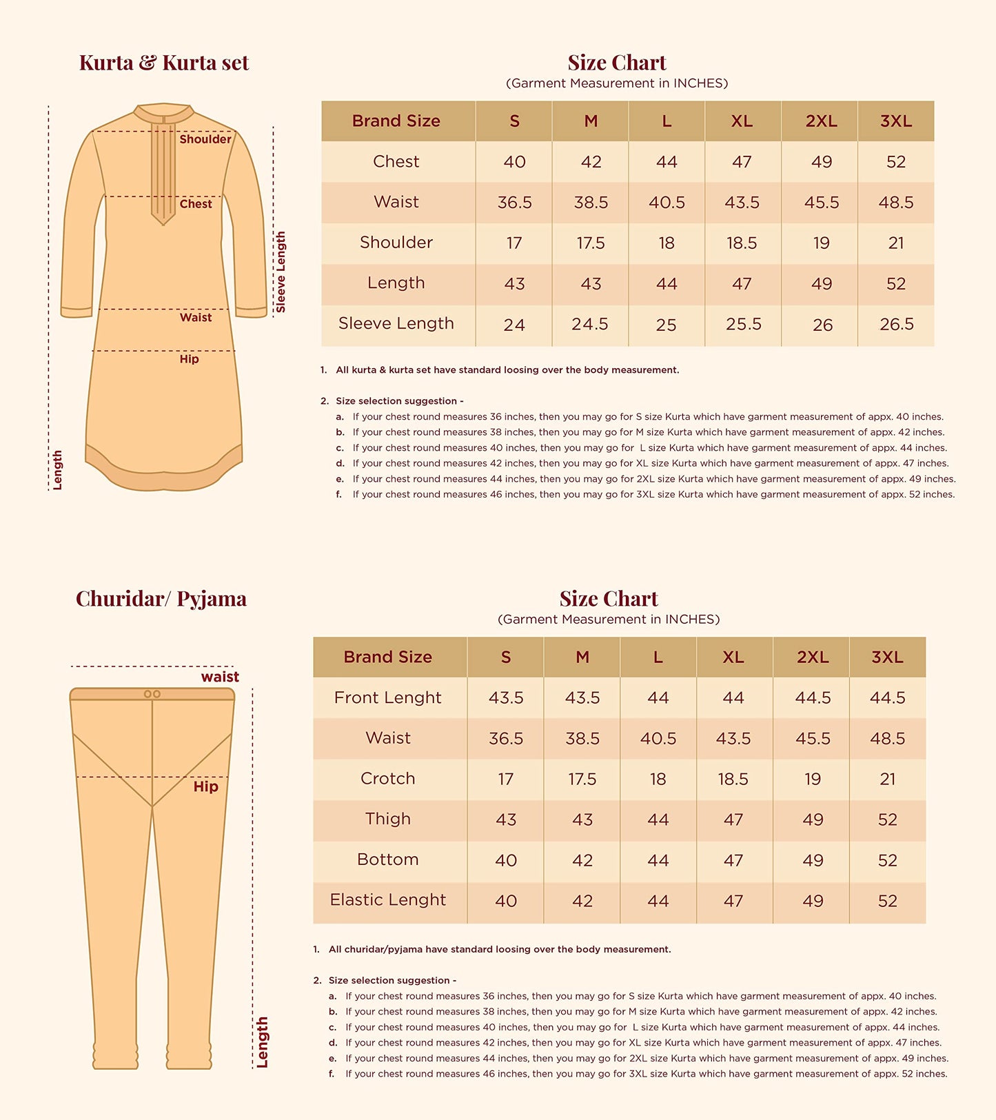 Manyavar Self Design Knee Long Full Sleeves Kurta and Churidar Set For Men - (Yellow, X-Large)