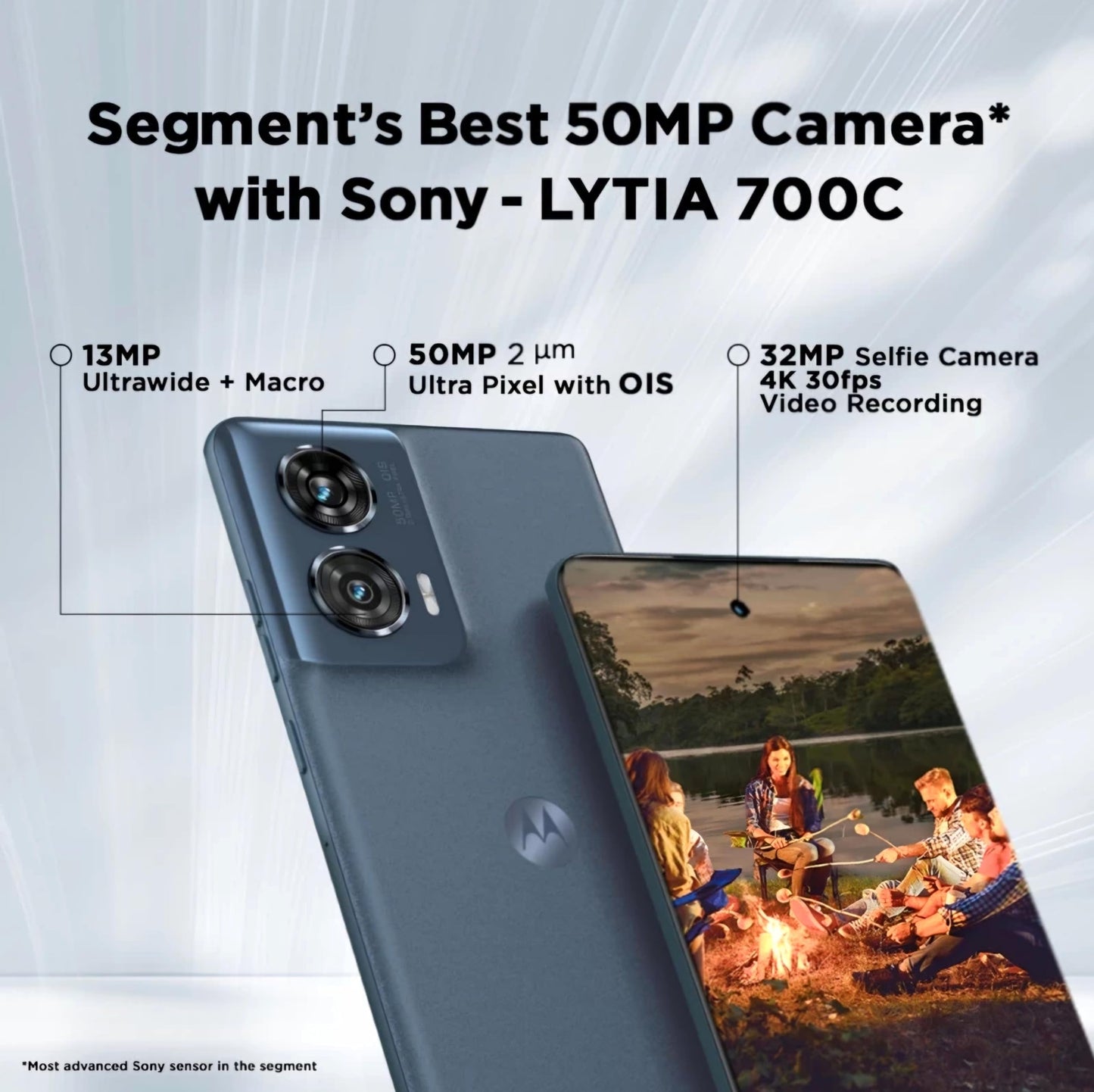 Motorola Edge 50 Fusion 5G (Forest Blue, 12GB RAM, 256GB Storage)