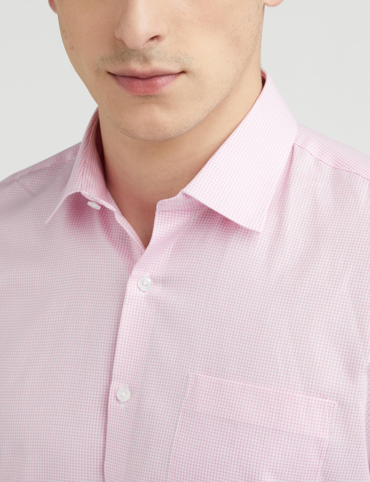 Van Heusen Men's Cotton Slim Fit Shirt (Vhsffslbx09112_Pink 40)