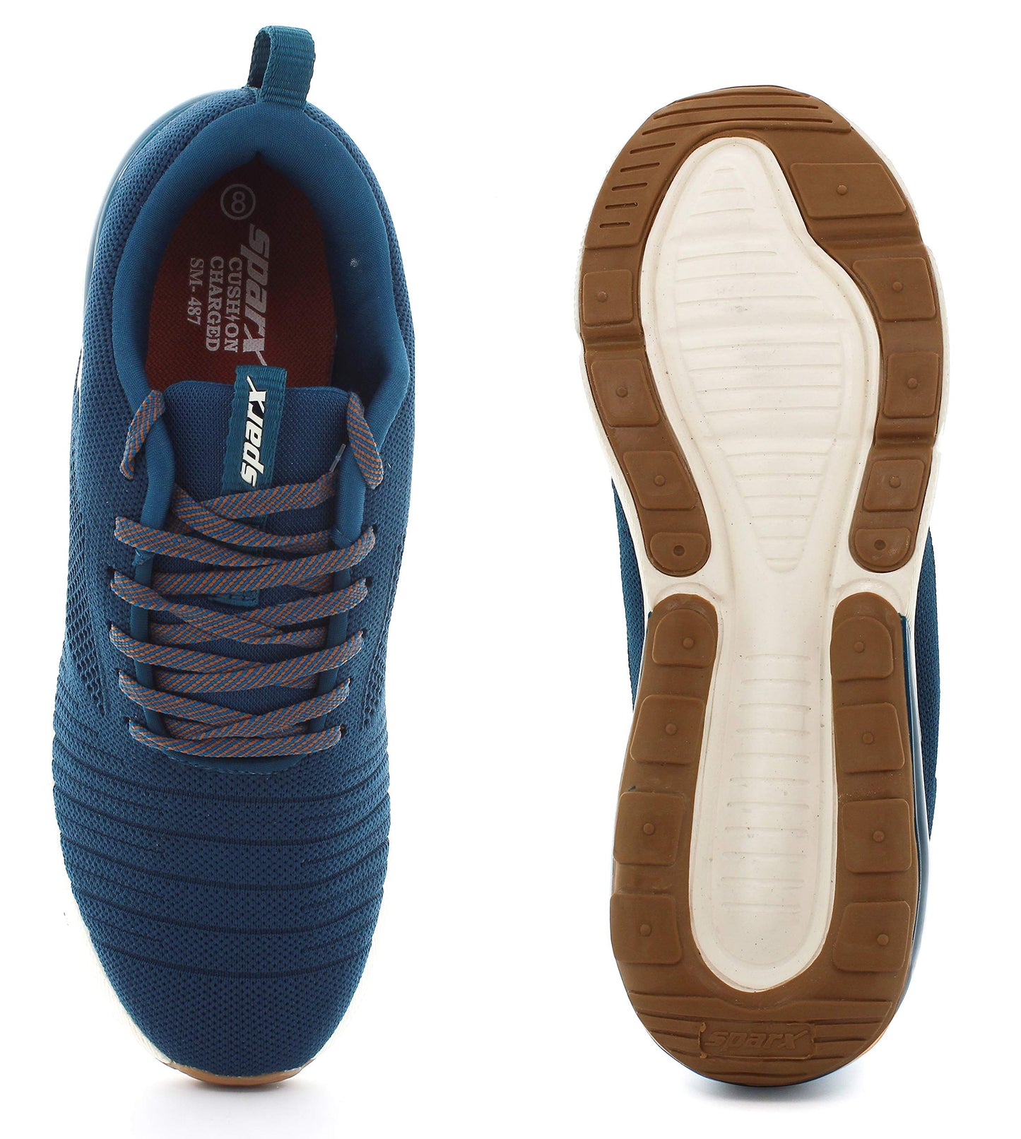 SPARX Men SM-487 Turkey Blue Honey Sports Shoes