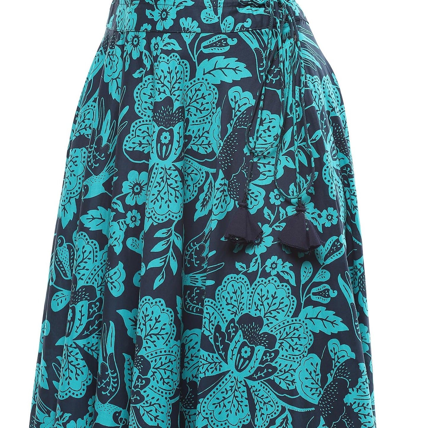 BIBA Women's Cotton Kurta Sets (SKDTNBNA9846AW24NAV_Blue