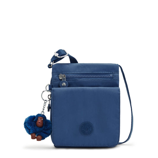 Kipling Women's New Eldorado Minibag, Lightweight Crossbody, Nylon Travel Bag, Delicate Blue