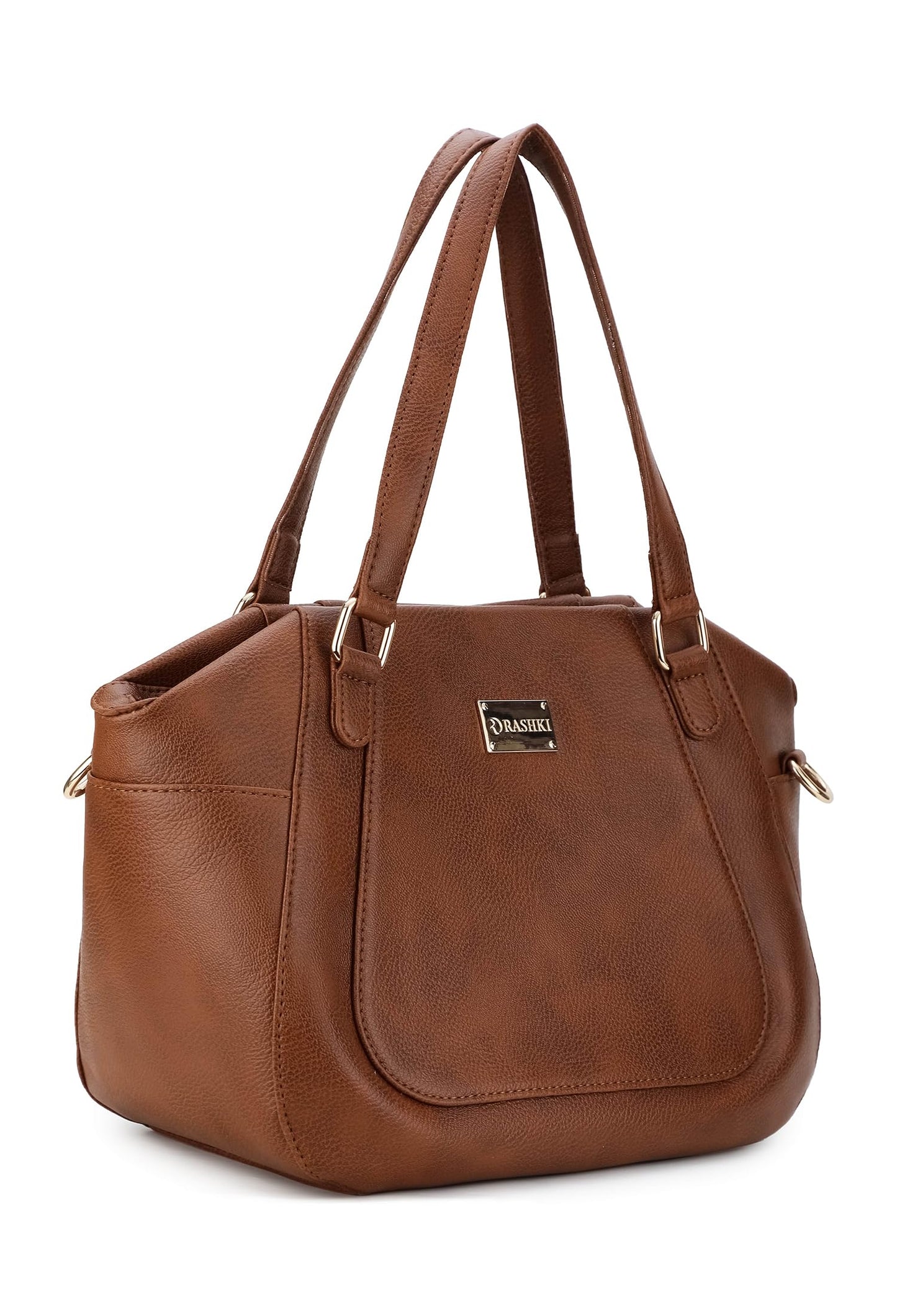 RASHKI FAYE- Womens Handbag | Spacious | Detachable and adjustable Shoulder Strap | Zipper closure and magnetic button (TAN) (TAN)