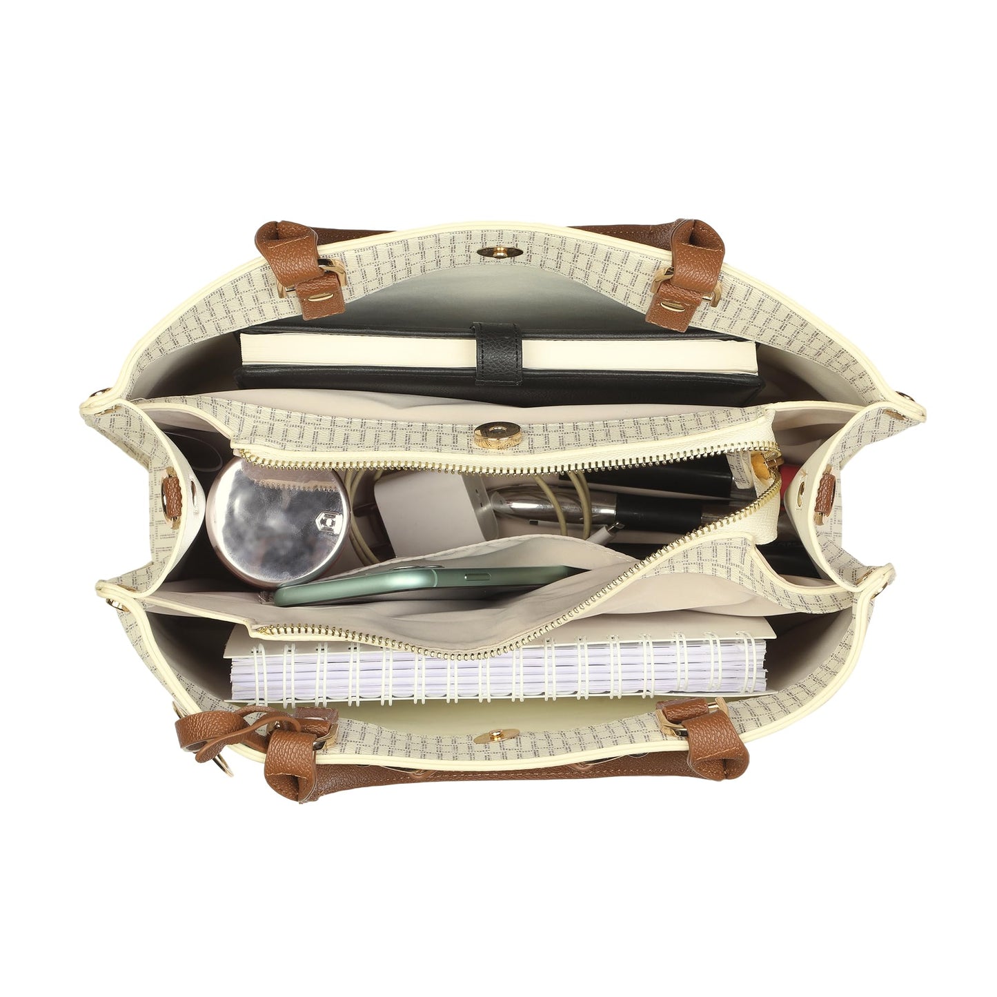 Lavie Luxe Laura 3 Compartment Tote Handbag | Tote Bag for Work | Ladies purse | Stylish Shoulder Bag | Gift for Women