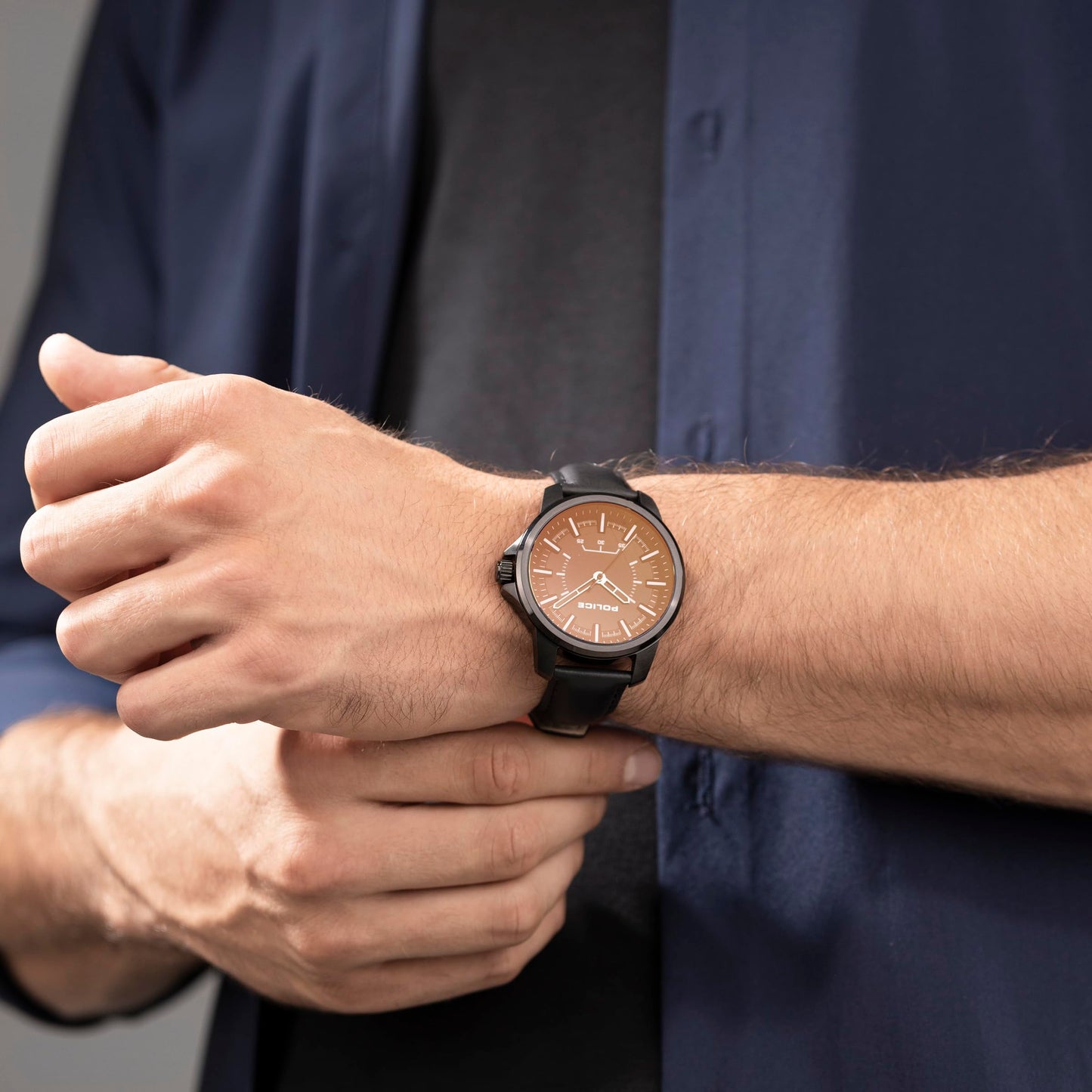 Police Analog Black Dial Men's Watch-PLPEWJA0004802W