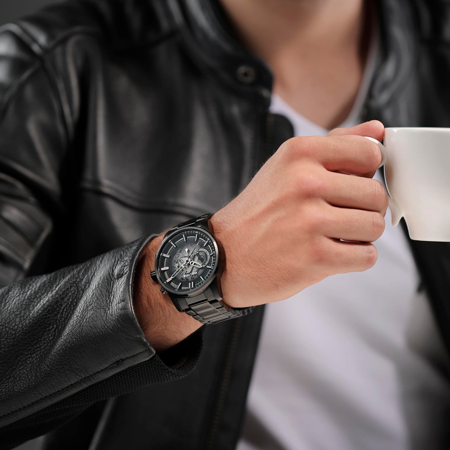 Police Quartz Multifunction Black DIAL Stainless Steel Strap Watch for Men-PLPEWJK2227003SW