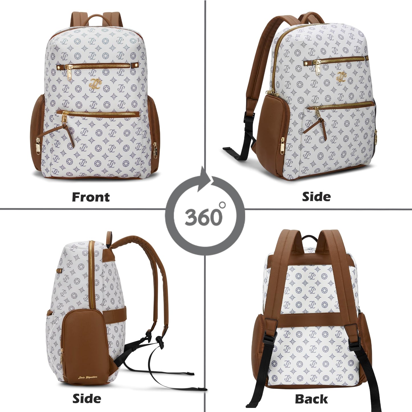 Lavie Signature Women's Mono Butte Large Fashion Backpack for Women | Fits Upto 15.5 Inch Laptop | Fashion Backpack for Work | Ladies purse | Stylish Shoulder Bag | Gift For Women