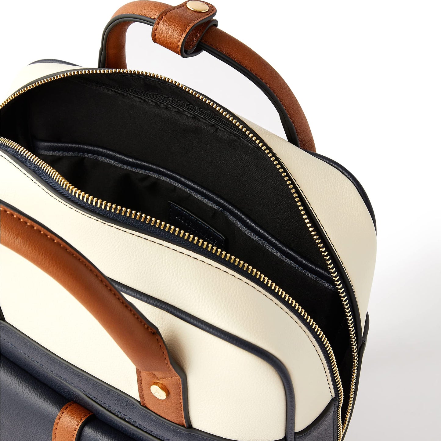 Accessorize London Women's Harrie Navy Blue Color Backpack for college| Office| Travel | Bags for women | Ladies Purse Handbag