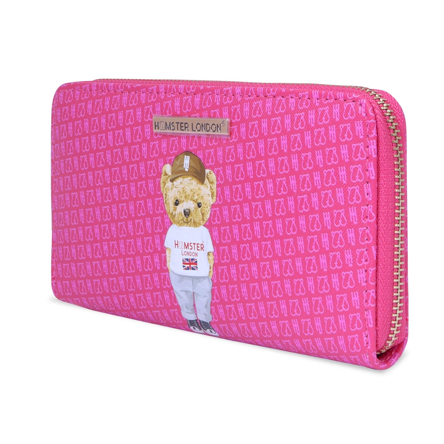 HAMSTER London Ted H Limited Edition Wallet – Stylish and Compact Wallet, 20x3x12 cm (hot Pink)