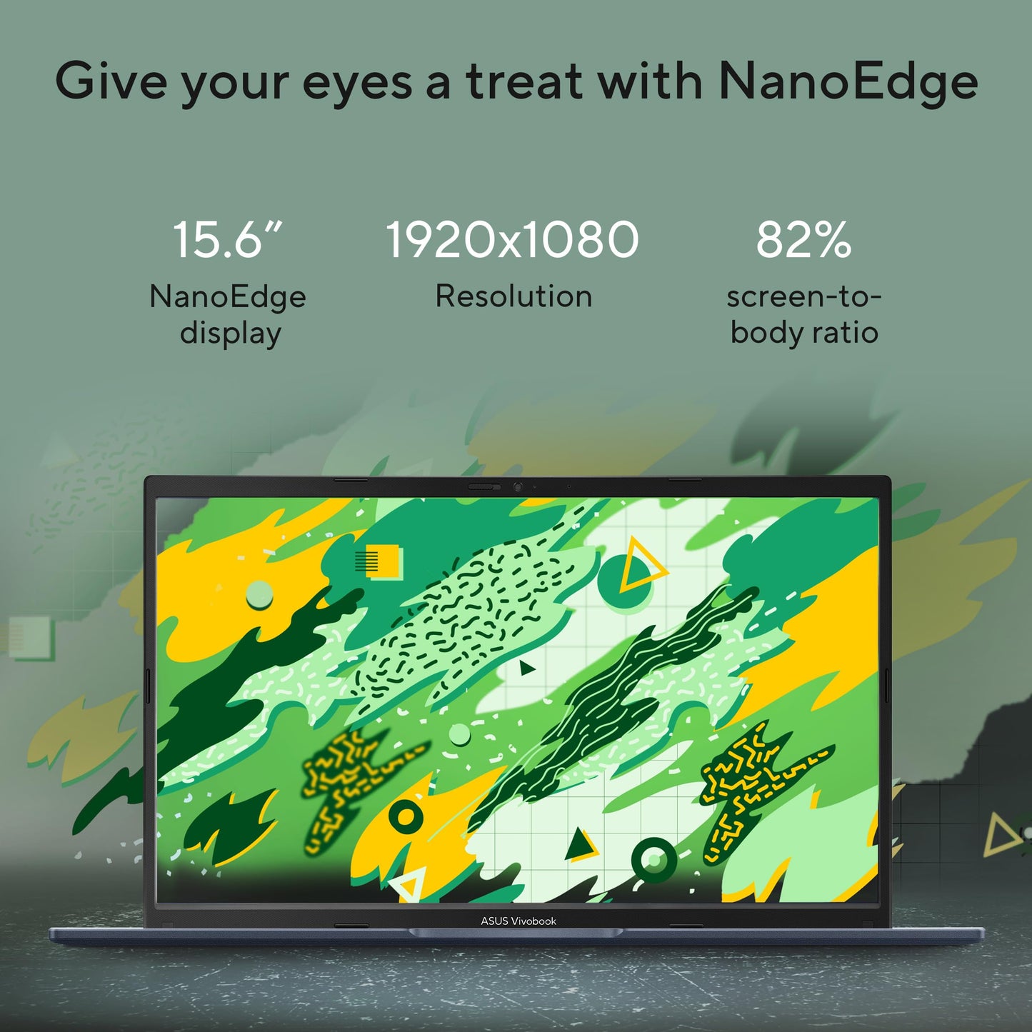 ASUS Vivobook 15, Smartchoice, AMD Ryzen 7 5825U, 16GB RAM, 512GB SSD, FHD 15.6", Windows 11, Office Home 2024, Quiet Blue, 1.7Kg, M1502YA-BQ703WS, AMD Radeon iGPU, M365 Basic (1Year)*, 42Whr Laptop