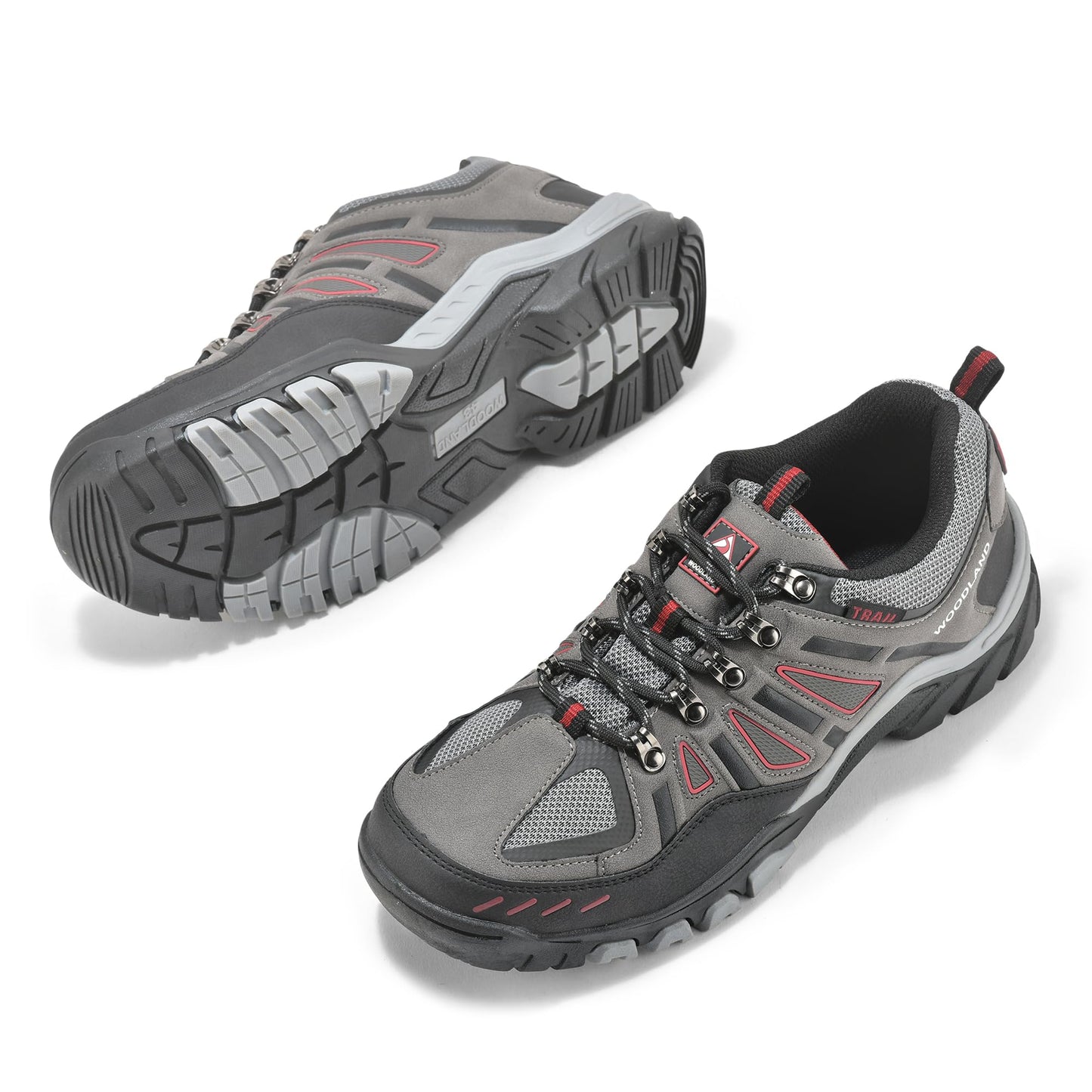 Woodland Men's Grey MESH Sports Shoes-9 UK (43EURO) (22YG200HS)