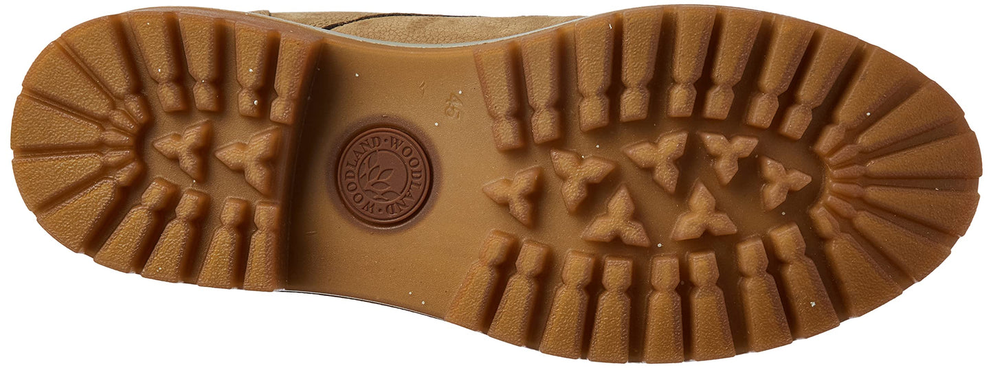 Woodland Men's Khaki Leather Boots-7 UK (41 EU) (GB 2660117ONW)