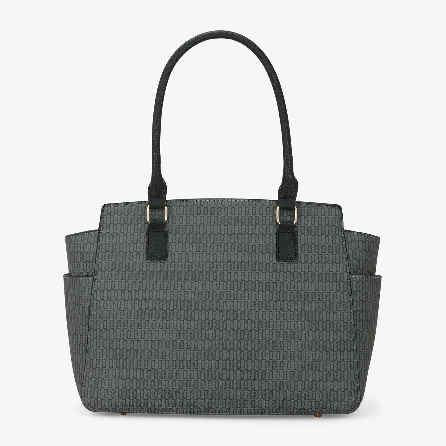 Lavie Luxe Women's Mono Kelly Monogram Print Tote Laptop Handbag for Women | Fits Upto 15 Inch Laptop | Tote Laptop Bag for Work | Ladies purse | Stylish Shoulder Bag | Gift For Women