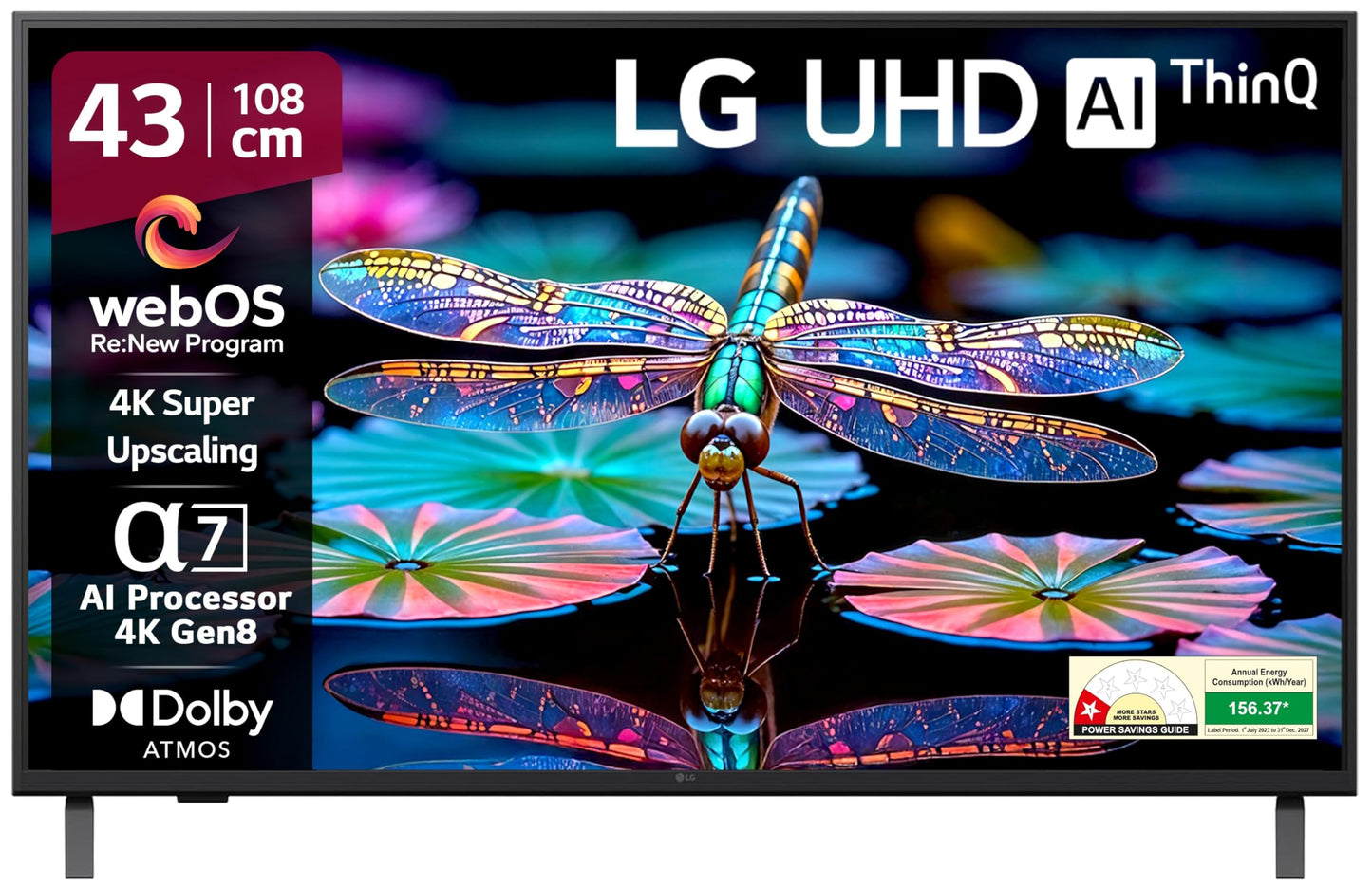 LG 108 cm (43 inches) UA82 Series 4K Ultra HD Smart webOS LED TV 43UA82006LA