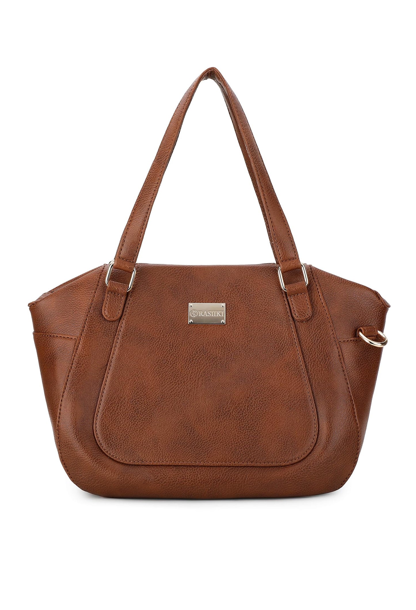 RASHKI FAYE- Womens Handbag | Spacious | Detachable and adjustable Shoulder Strap | Zipper closure and magnetic button (TAN) (TAN)