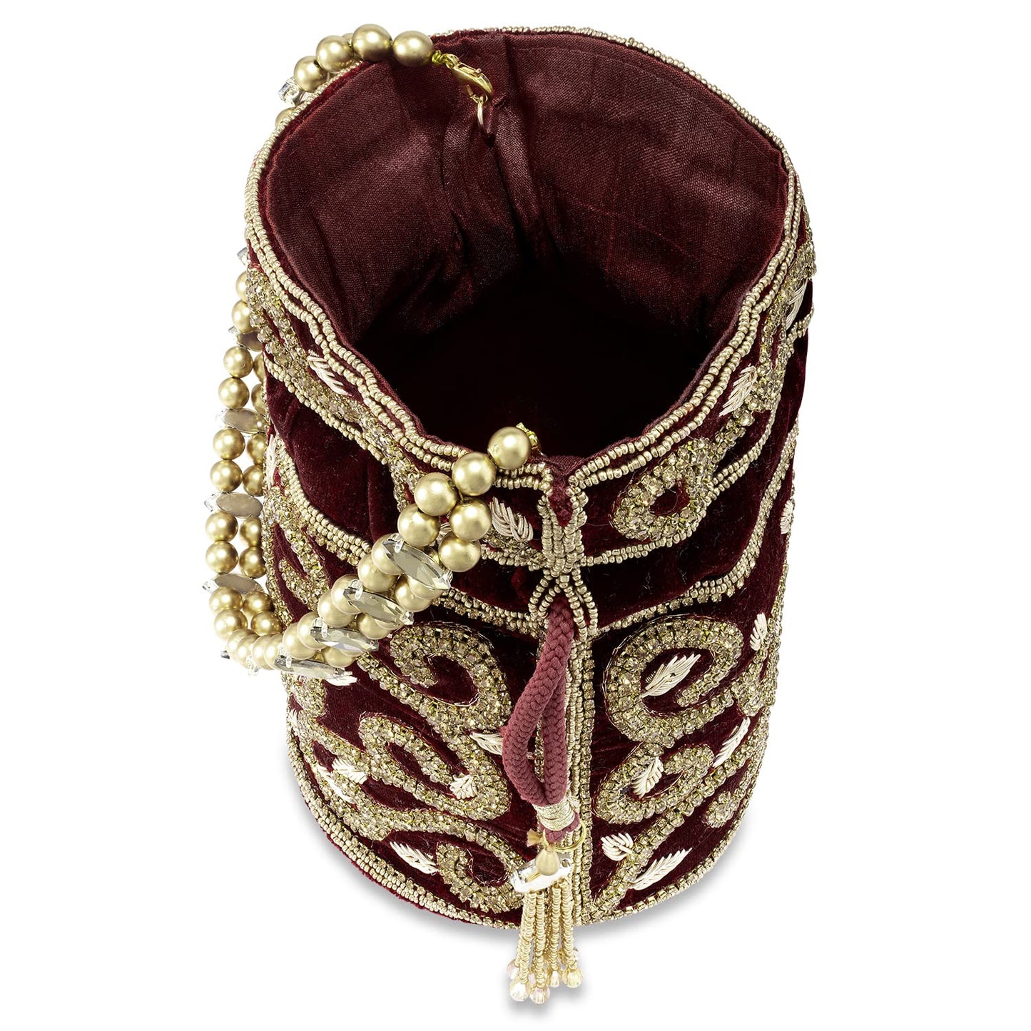 Peora Potli Bags for Women Evening Bag Clutch Ethnic Bride Purse with Drawstring (P64M)