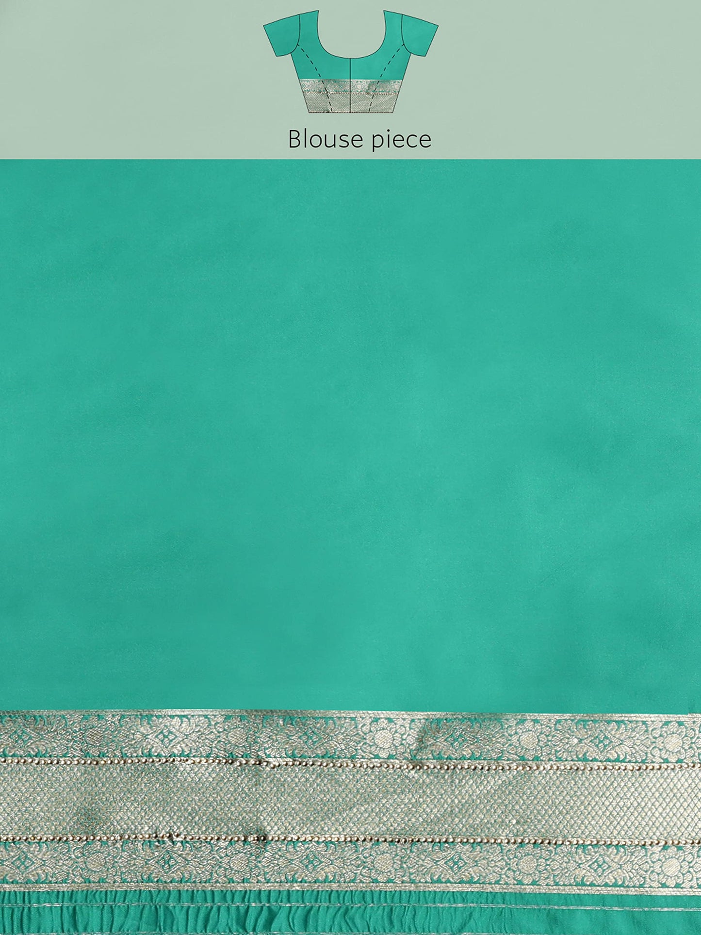 MOHEY Women's Ethnic Saree, All Over Boota, Border with Blouse Piece Traditional Womens Saree for Festival, Wedding, Party (Green)