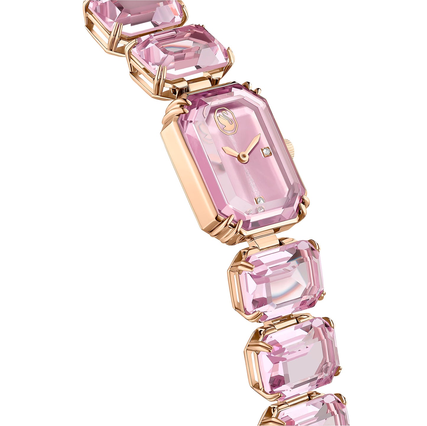 Swarovski Millenia Watch, Octagon Cut Bracelet, Pink, Rose Gold-Tone Finish