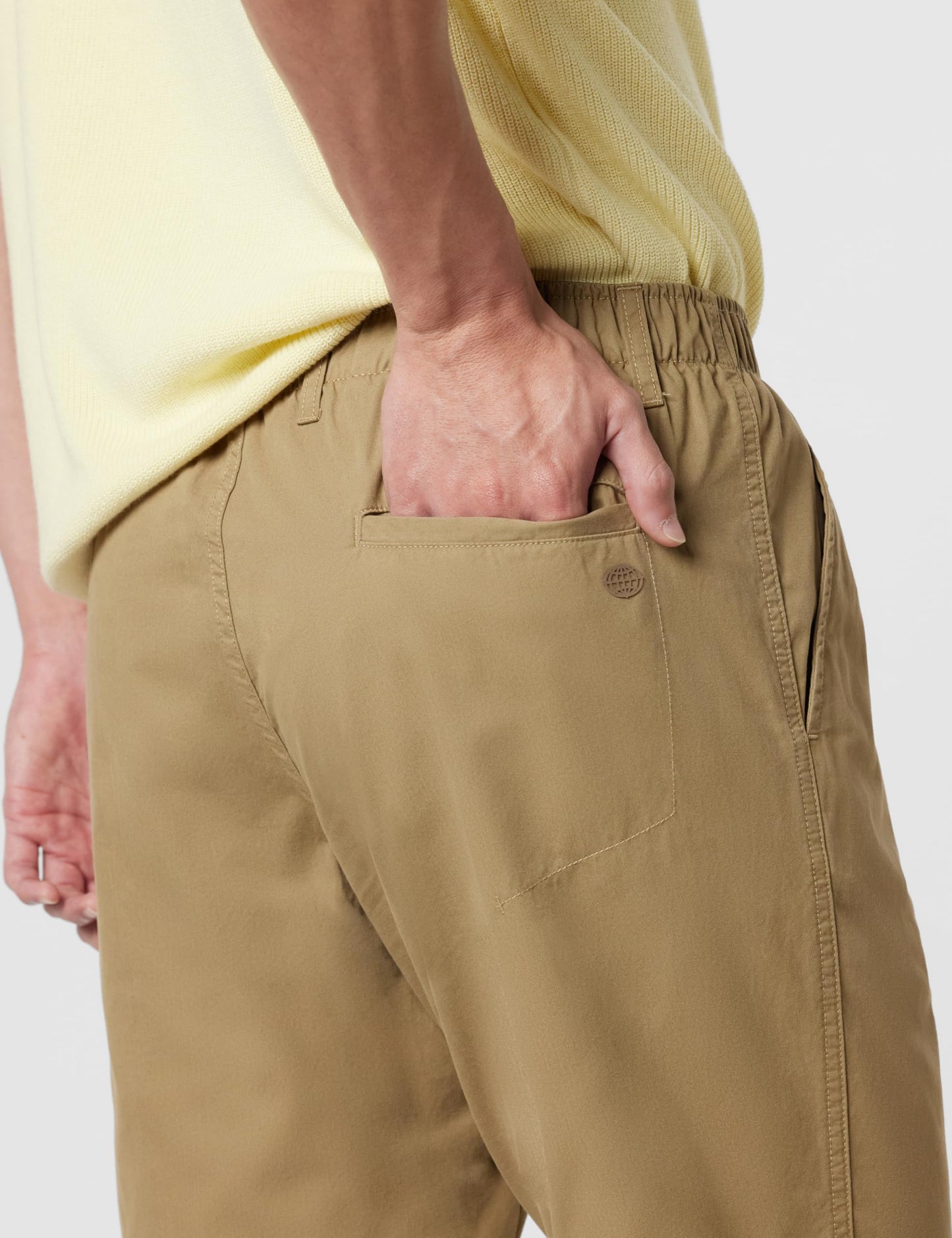 Jockey 1203 Men's Super Combed Mercerised Cotton Woven Fabric Straight Fit Solid Shorts with Side Pockets_Sepia Tint_XXL