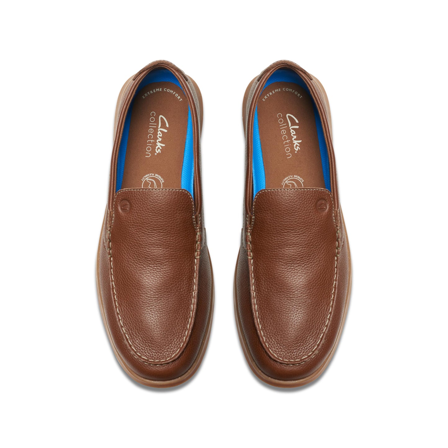 Clarks Men's Flexway Step Loafer, Light Brown, 9.5 UK
