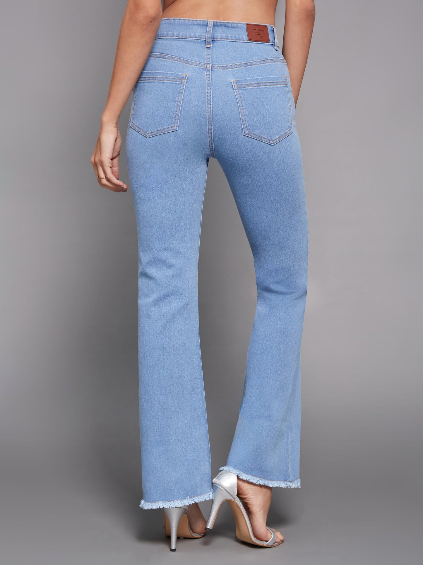 Miss Chase Women's Light Bootcut High Rise Regular Stretchable Denim Jeans (MCAW24DEN79-31-229-38, Royal Blue, 38)