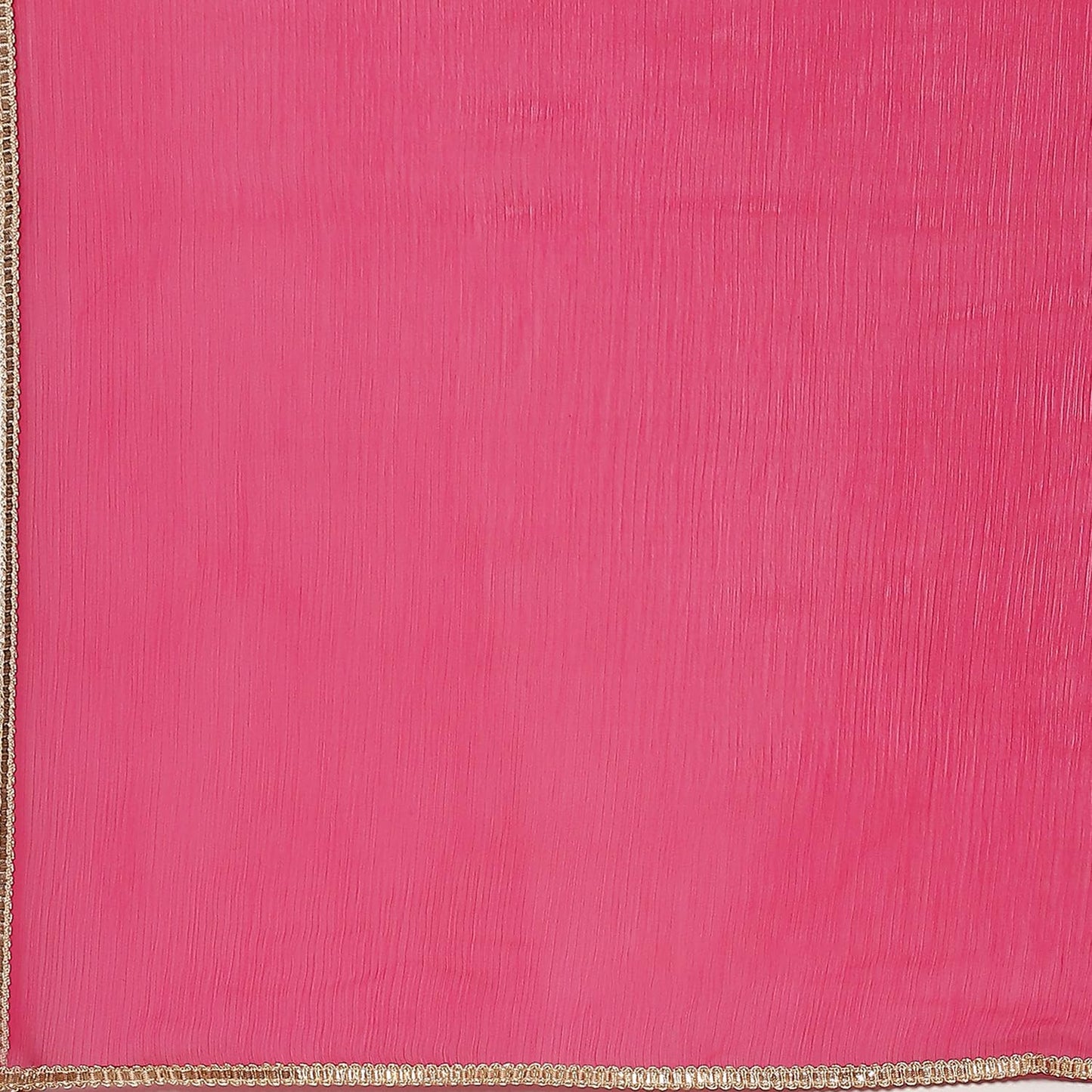 BIBA Women Cotton Blend Printed Anarkali Salwar Kurta Dupatta(Skdgold Mur9143_Fuchsia_42), Pink