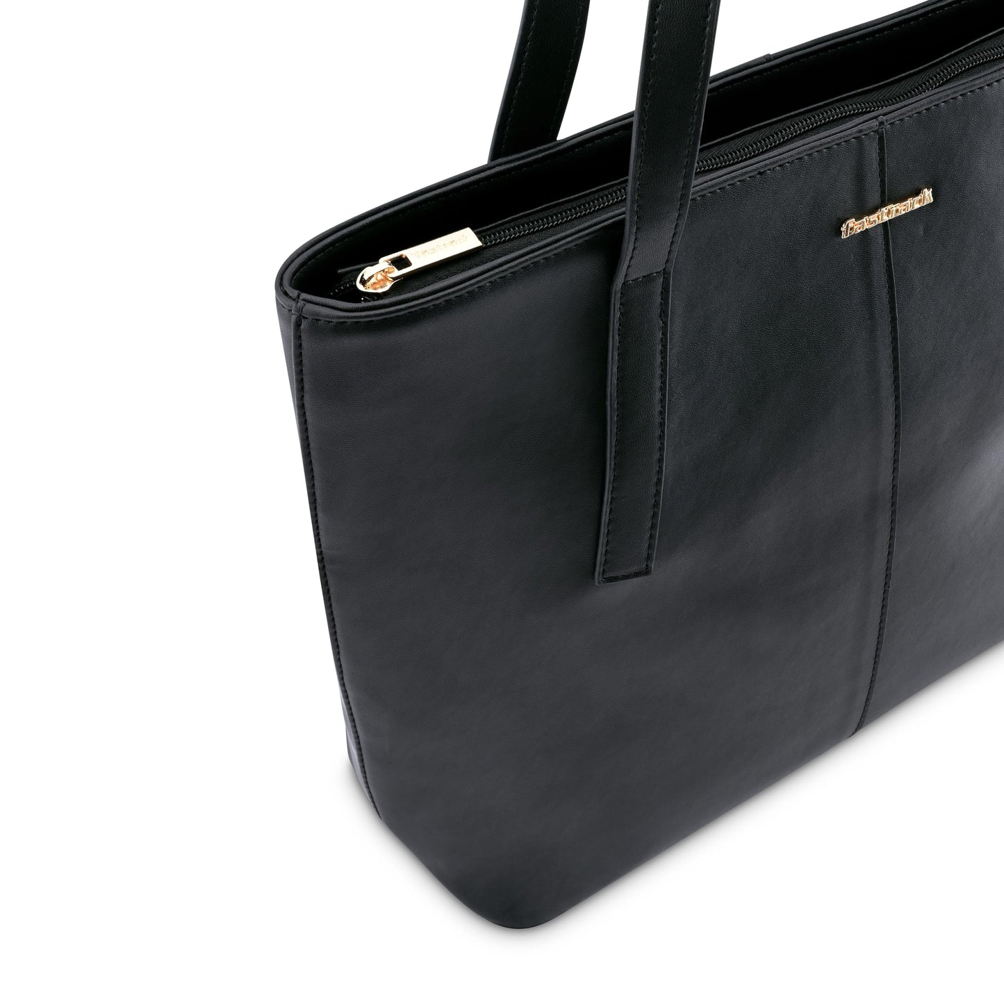 Fastrack Urban Chic Tote | Faux-Leather Women's Handbags | Tote For Casual Carry,black